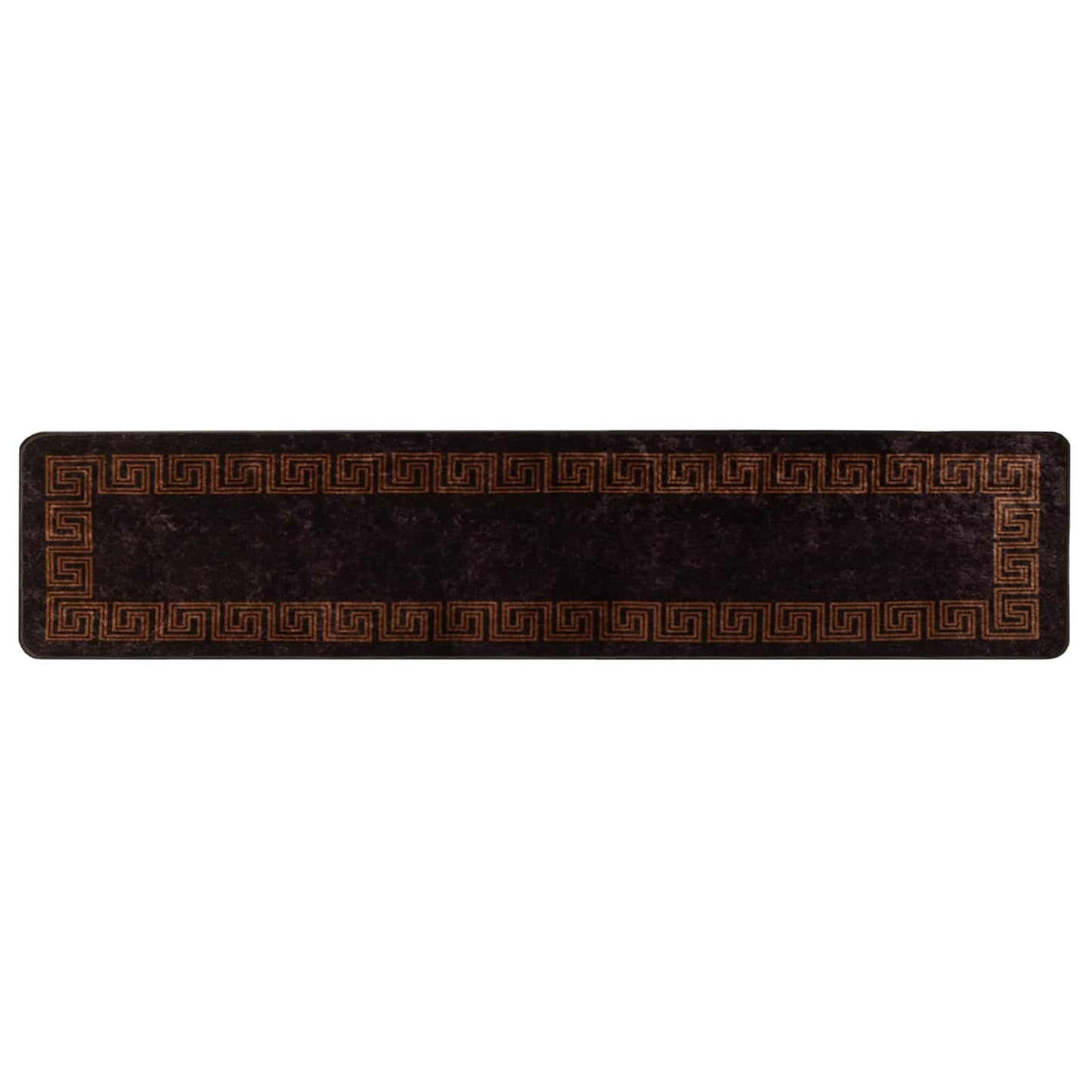 Tæppe Runner MARSA Sort 50 x 250 cm Polyester og PVC