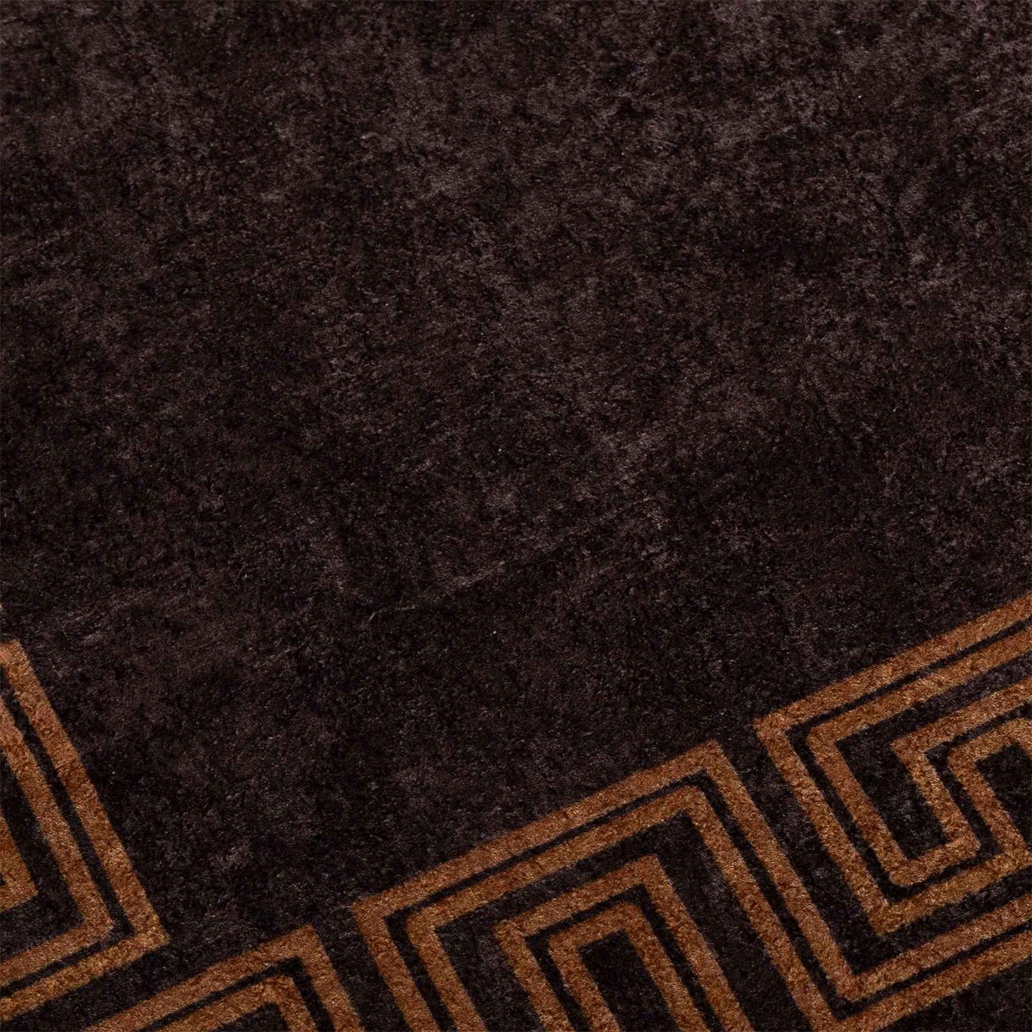 Tæppe Runner MARSA Sort 80 x 100 cm Polyester og PVC