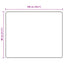 Tæppe Runner MARSA Sort 80 x 100 cm Polyester og PVC
