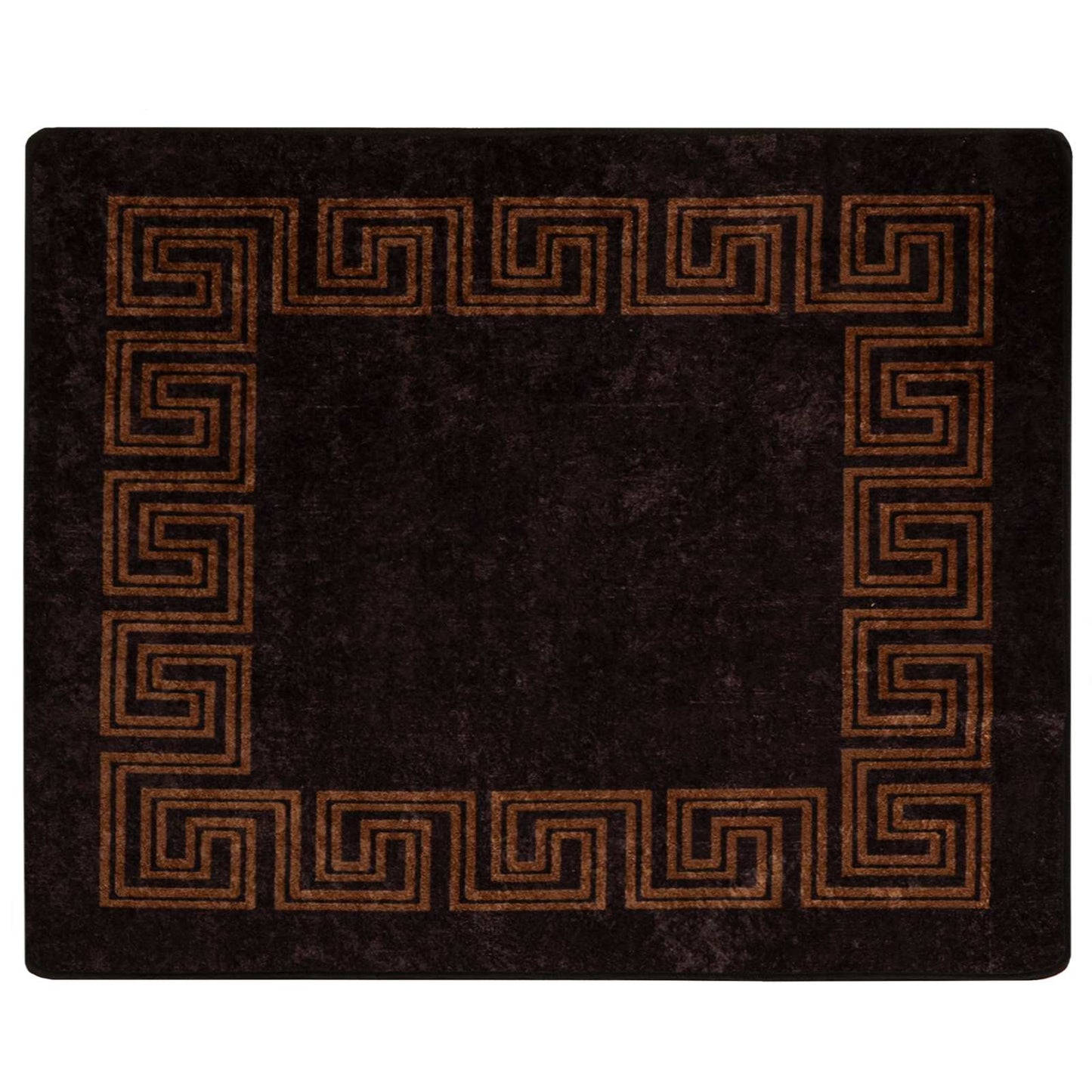 Tæppe Runner MARSA Sort 80 x 100 cm Polyester og PVC