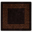 Tæppe Runner MARSA Sort 100 x 100 cm Polyester og PVC