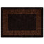 Tæppe Runner MARSA Sort 100 x 150 cm Polyester og PVC