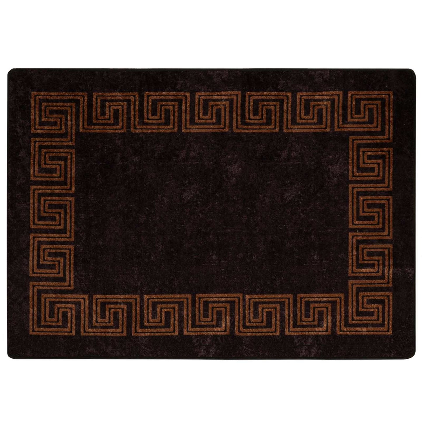 Tæppe Runner MARSA Sort 100 x 150 cm Polyester og PVC