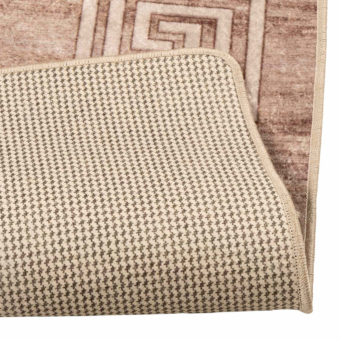 Tæppe Runner MARSA Hvid 50 x 250 cm Polyester og PVC