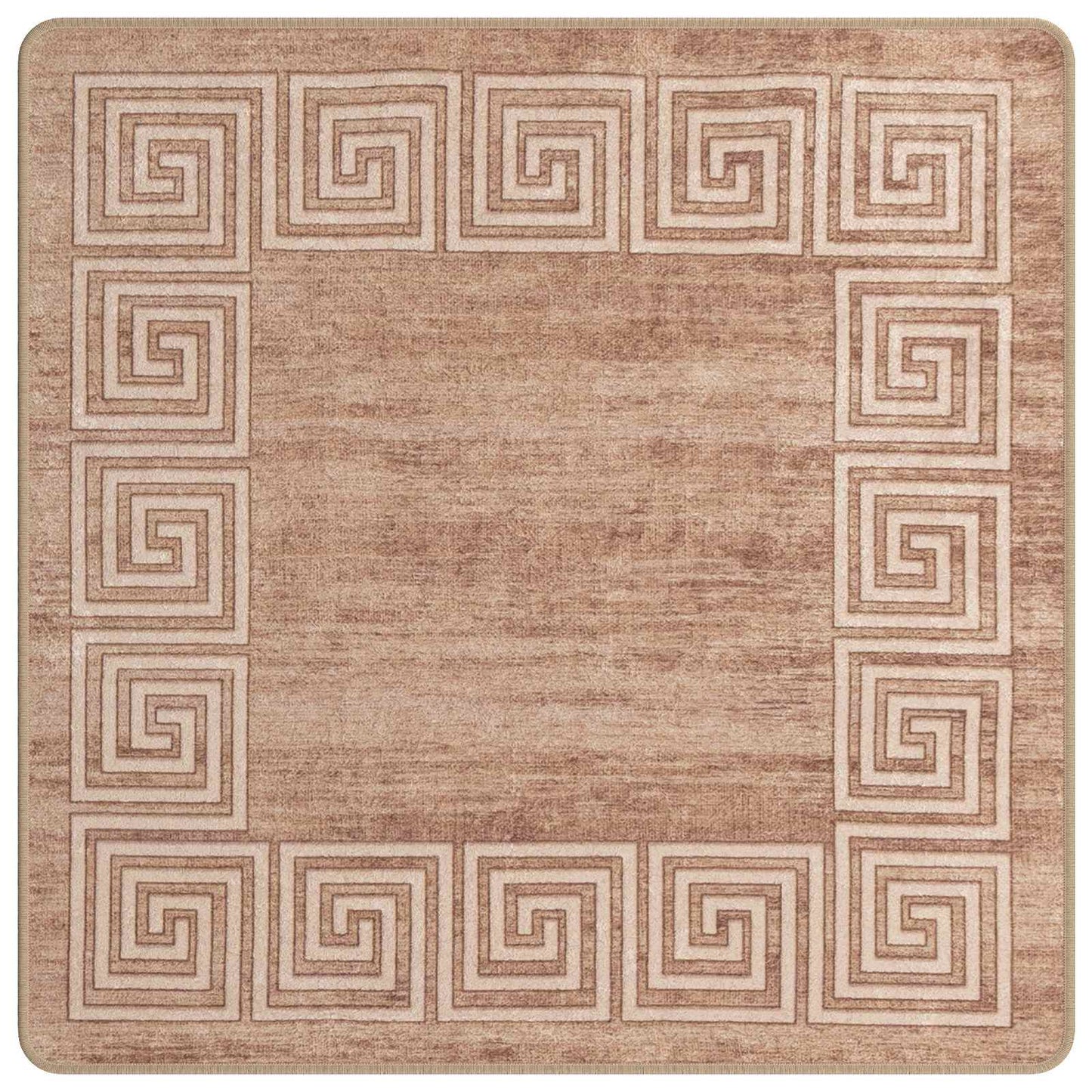Tæppe Runner MARSA Hvid 100 x 100 cm Polyester og PVC