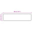 Tæppe Runner MARSA Sort 50 x 200 cm Polyester og PVC