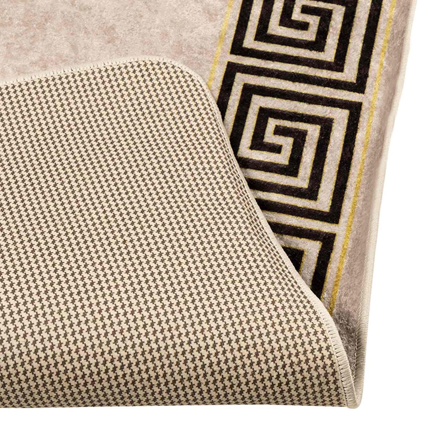 Tæppe Runner MARSA Sort 50 x 350 cm Polyester og PVC