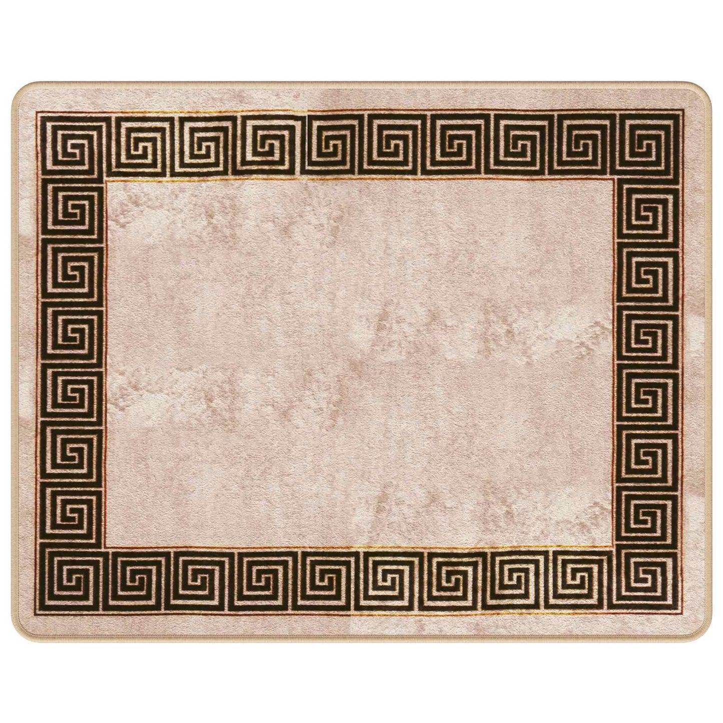 Tæppe Runner MARSA Sort 80 x 100 cm Polyester og PVC