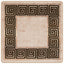 Tæppe Runner MARSA Sort 100 x 100 cm Polyester og PVC