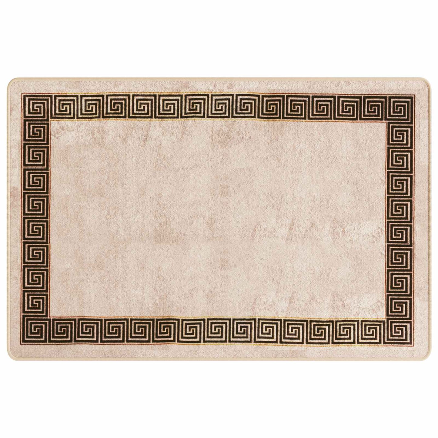 Tæppe Runner MARSA Sort 100 x 150 cm Polyester og PVC