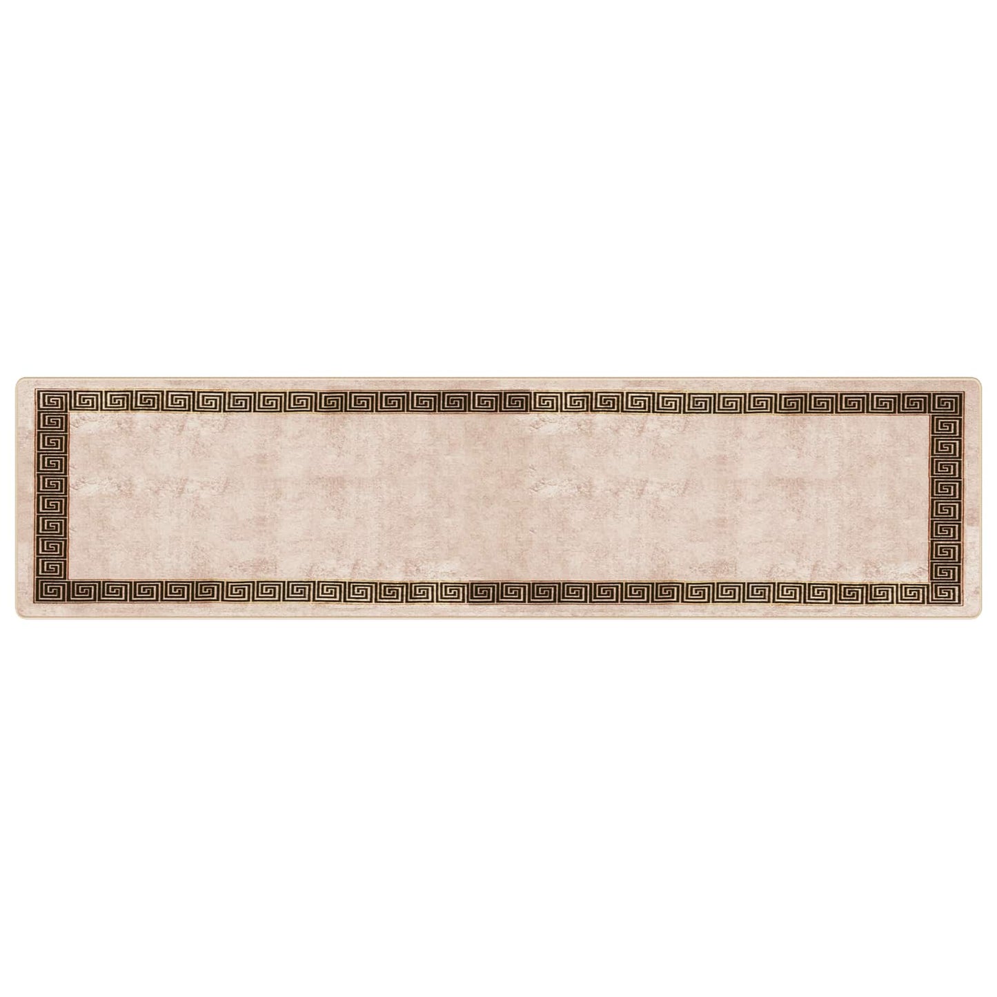 Tæppe Runner MARSA Sort 100 x 400 cm Polyester og PVC