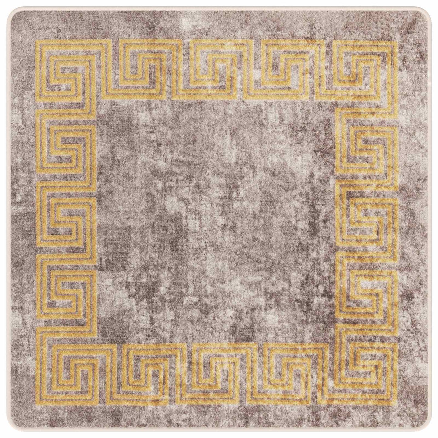 Tæppe Runner MARSA Grå 100 x 100 cm Polyester og PVC