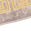 Tæppe Runner MARSA Grå 100 x 150 cm Polyester og PVC