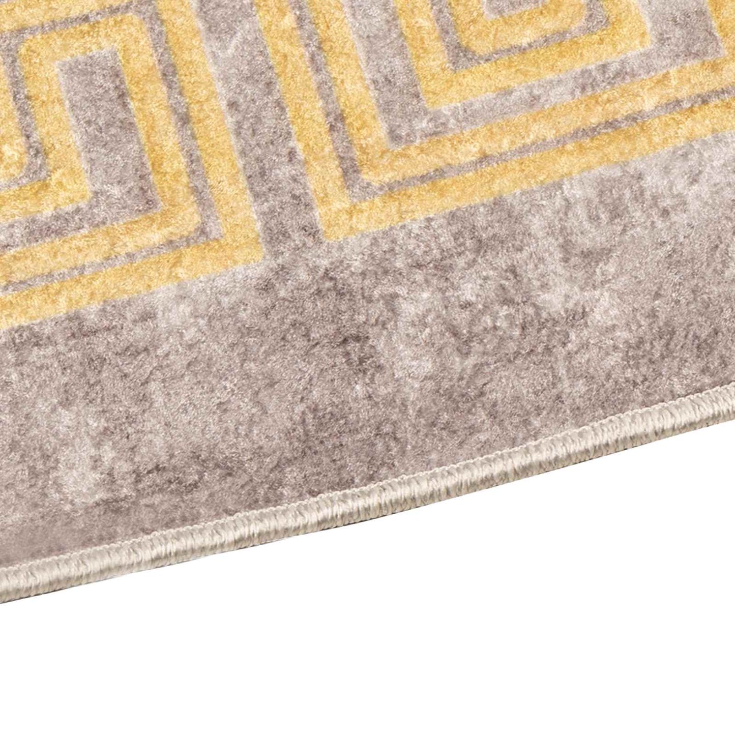 Tæppe Runner MARSA Grå 100 x 400 cm Polyester og PVC