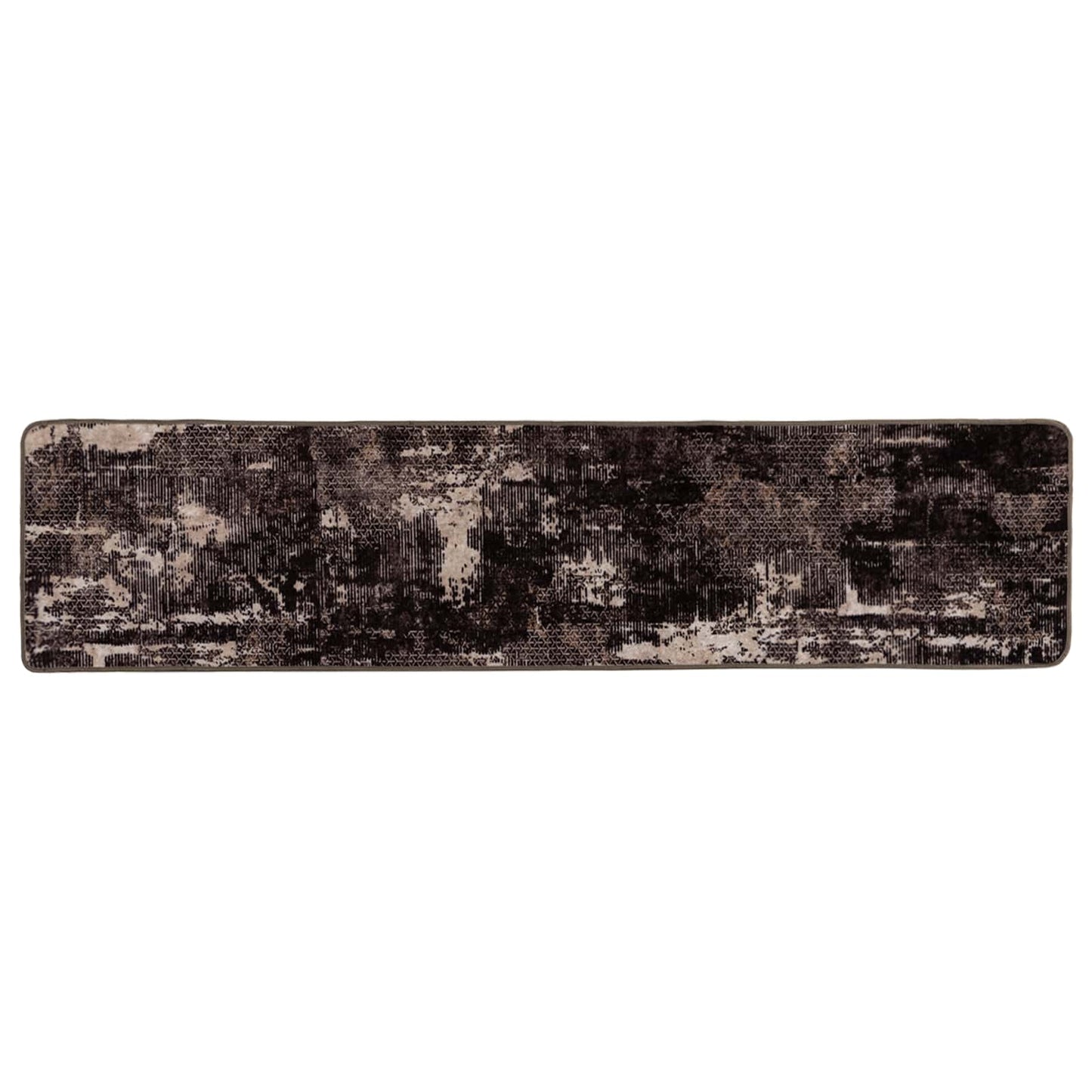 Tæppe Runner MARSA Sort 50 x 100 cm Polyester og PVC