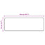 Tæppe Runner MARSA Sort 50 x 150 cm Polyester og PVC