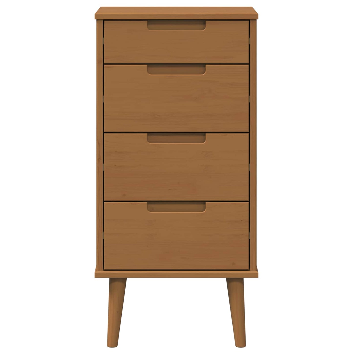 Skuffeskab MOLDE Karamel 40 x 35 x 82 cm Massivt fyrretræ