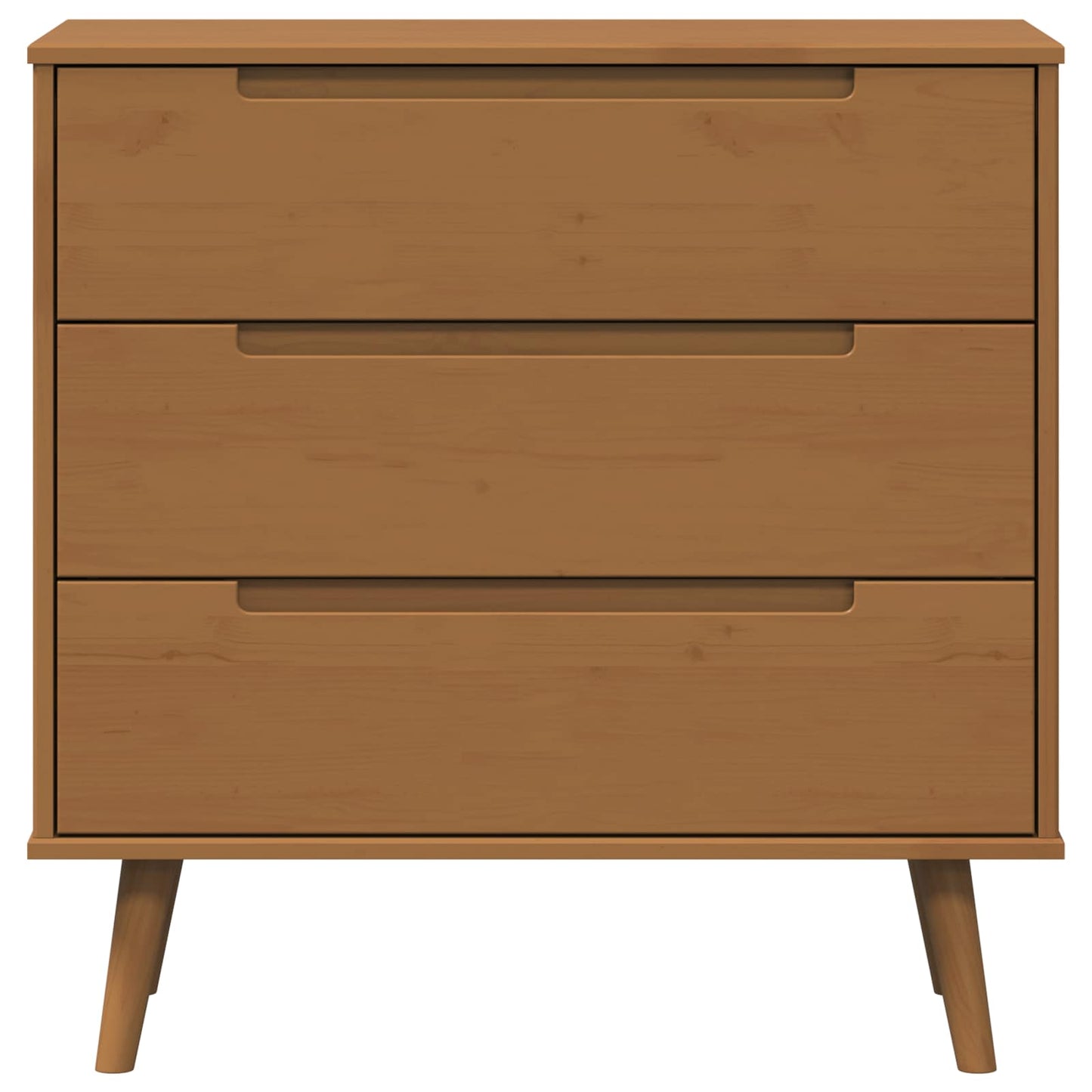 Skuffeskab MOLDE Karamel 80 x 40 x 80 cm Massivt fyrretræ