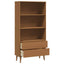 Bogreol MOLDE 85 x 35 x 170,5 cm Massivt fyrretræ Karamel