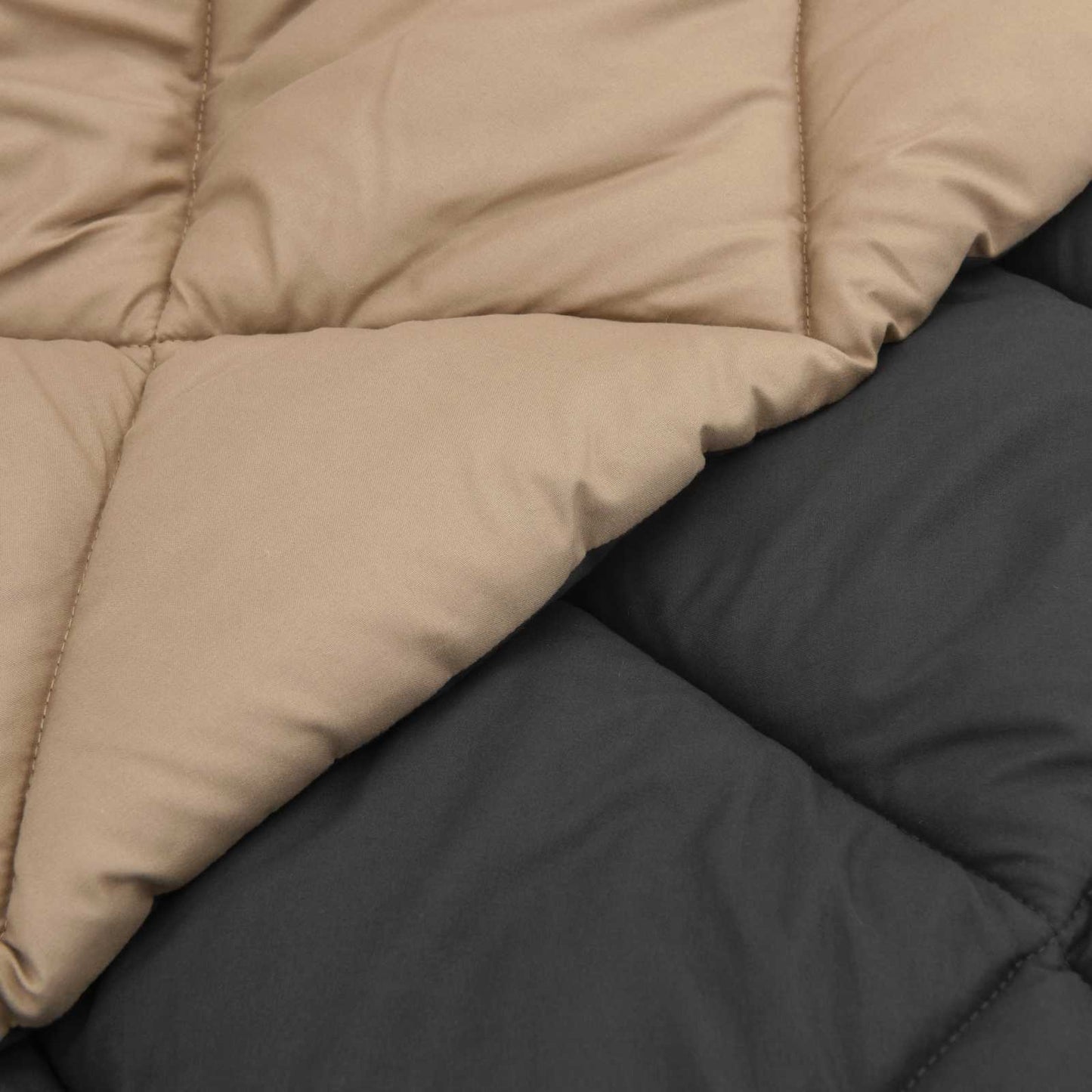 Sommer dyne 240 x 200 cm Sommer 200 gsm Antracit og Taupe
