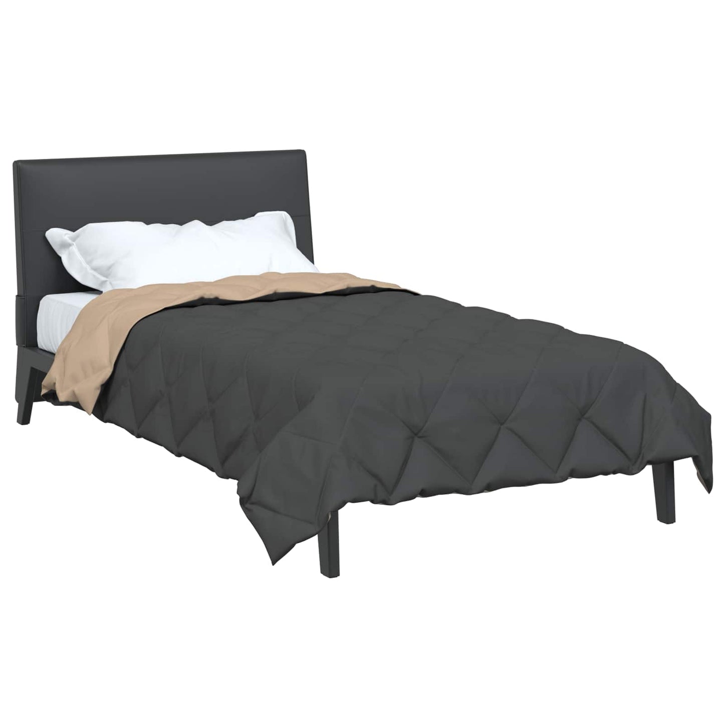 Sommer dyne 220 x 135 cm Sommer 200 gsm Antracit og Taupe