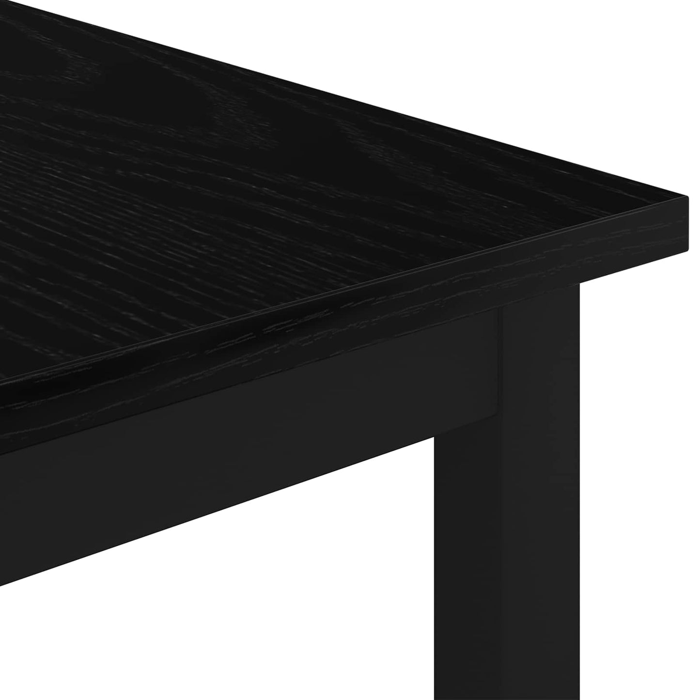Sofabord Sort eg 60 x 30 x 36 cm Konstrueret træ