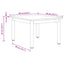 Sofabord Røget Eg 60 x 50 x 36 cm Konstrueret træ