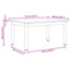 Sofabord Sort eg 70 x 50 x 36 cm Konstrueret træ
