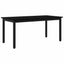 Sofabord Sort eg 100 x 50 x 45 cm Konstrueret træ