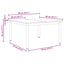 Sofabord Artisan eg 80 x 80 x 45 cm Konstrueret træ