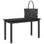 bænk Sort eg 80 x 35 x 45 cm Konstrueret træ