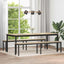 bænk Sonoma 200 x 35 x 45 cm Konstrueret træ