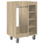 Golf Skab med hjul Ensfarvet Sonoma eg 65 x 45 x 98 cm