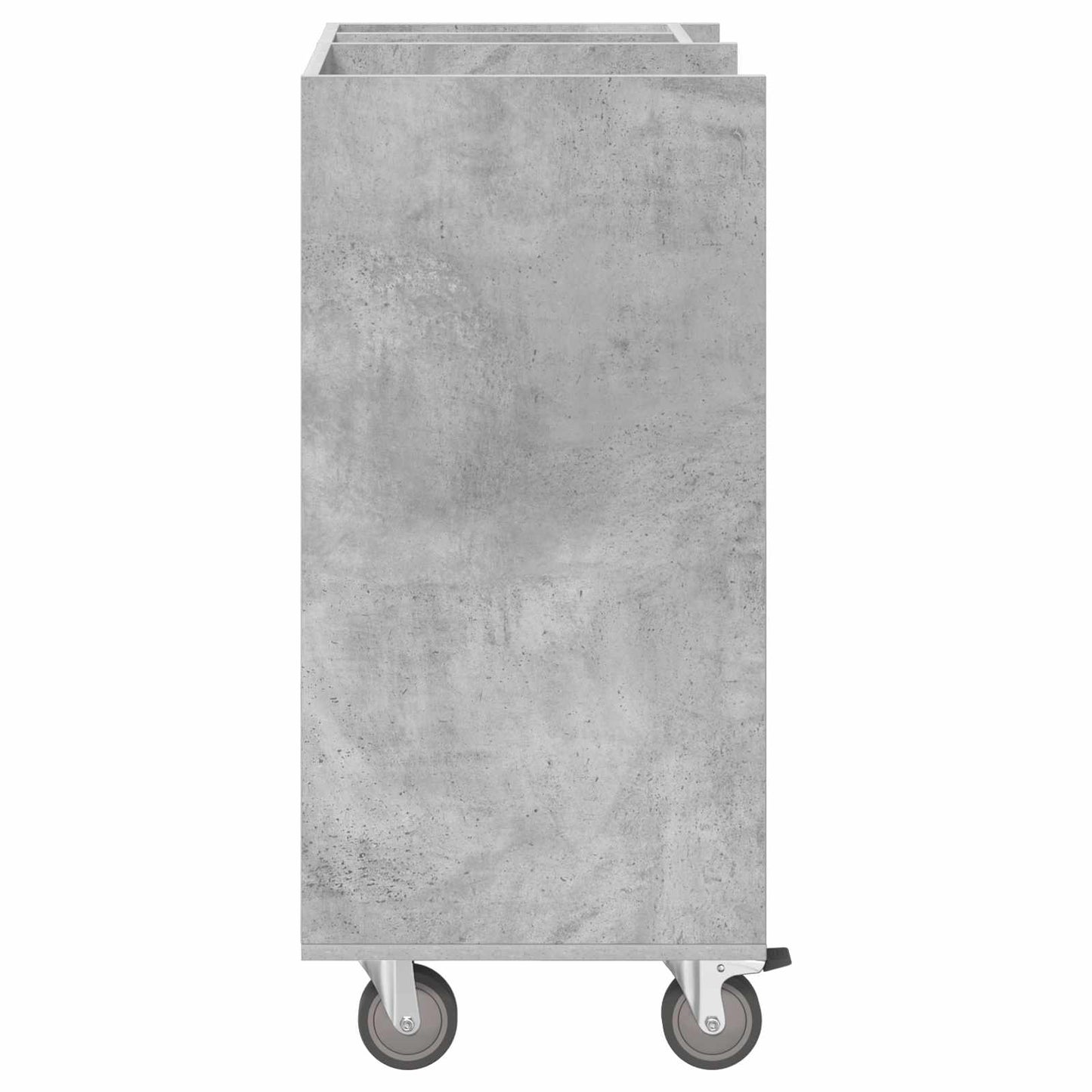 Golf Skab med hjul Ensfarvet Beton Grå 65 x 45 x 98 cm