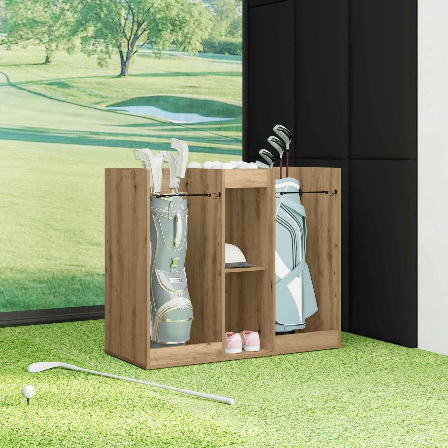Golf Skab Ensfarvet Artisan Egetræ 102 x 45 x 85,5 cm
