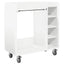 Golf Skab med hjul Ensfarvet Hvid 90 x 45 x 98 cm