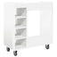Golf Skab med hjul Ensfarvet Hvid 90 x 45 x 98 cm