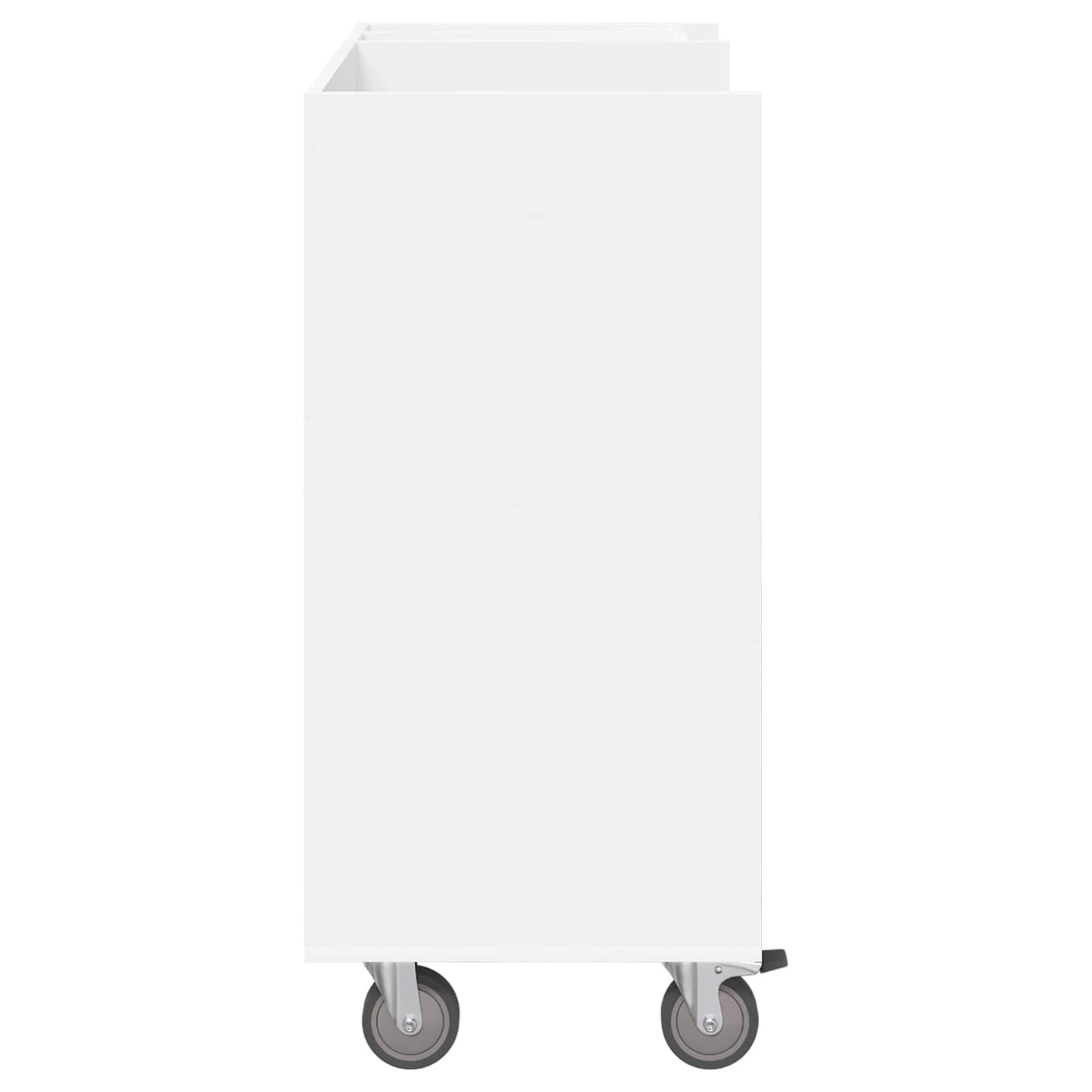 Golf Skab med hjul Ensfarvet Hvid 90 x 45 x 98 cm