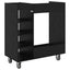 Golf Skab med hjul Ensfarvet Sort eg 90 x 45 x 98 cm