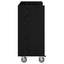 Golf Skab med hjul Ensfarvet Sort eg 90 x 45 x 98 cm