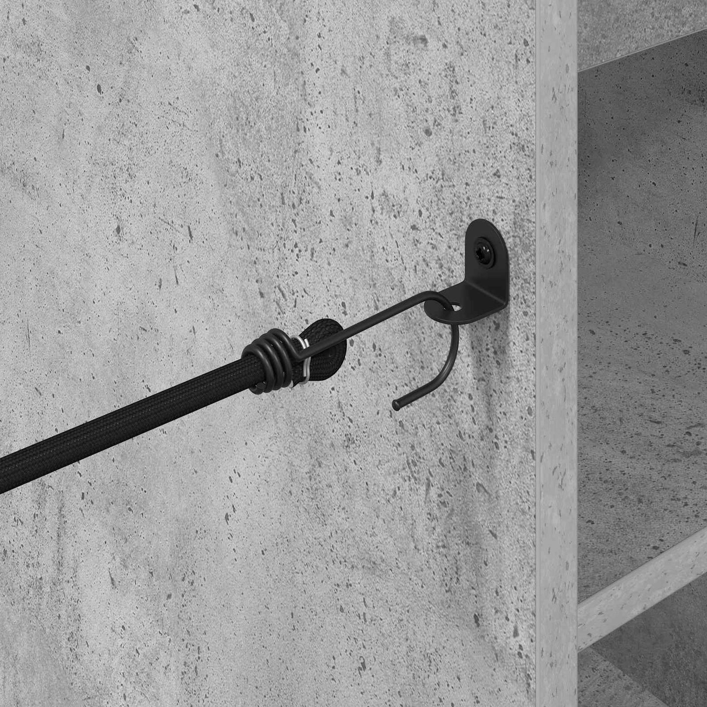 Golf Skab med hjul Ensfarvet Beton Grå 90 x 45 x 98 cm