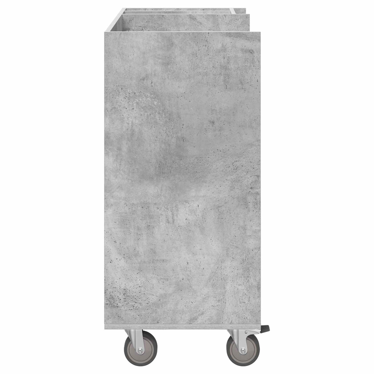 Golf Skab med hjul Ensfarvet Beton Grå 90 x 45 x 98 cm