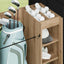 Golf Skab med hjul Ensfarvet Artisan Egetræ 90 x 45 x 98 cm