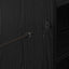 Golf Skab med hjul Ensfarvet Sort eg 120 x 45 x 98 cm