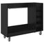 Golf Skab med hjul Ensfarvet Sort eg 120 x 45 x 98 cm
