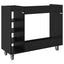 Golf Skab med hjul Ensfarvet Sort eg 120 x 45 x 98 cm