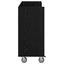 Golf Skab med hjul Ensfarvet Sort eg 120 x 45 x 98 cm