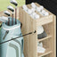 Golf Skab med hjul Ensfarvet Sonoma eg 120 x 45 x 98 cm