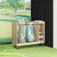 Golf Skab med hjul Ensfarvet Sonoma eg 120 x 45 x 98 cm