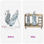 Golf Skab med hjul Ensfarvet Sonoma eg 120 x 45 x 98 cm